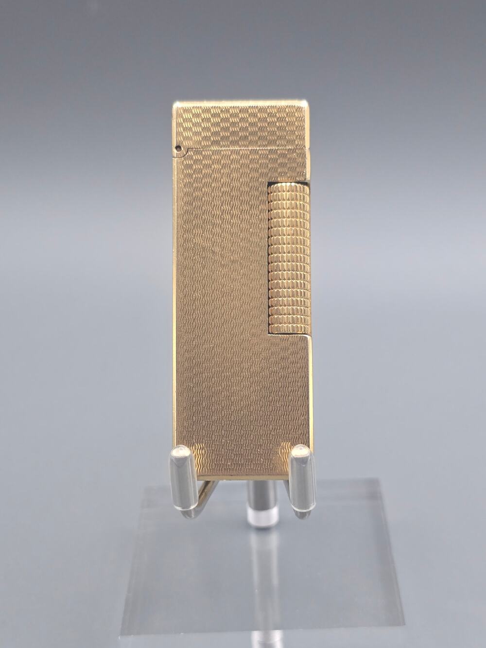 Dunhill Rollagas Gold Plated Basket Lighter Working Vintage Swiss